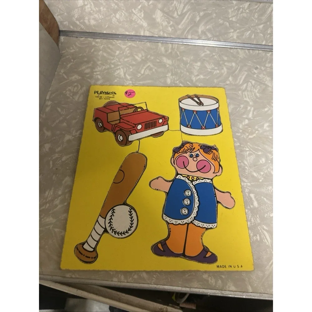 Playskool Vintage Puzzle Walt Disney Productions Lot Of 5
